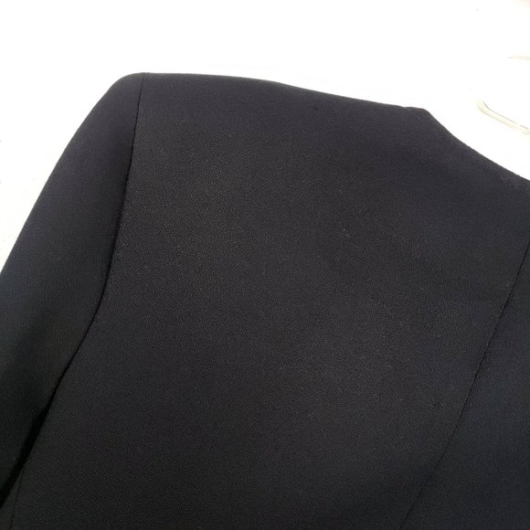 Classic Directions Women's Size 8 Black Lined One Button Suit Coat Jacket Blazer - Picture 7 of 10